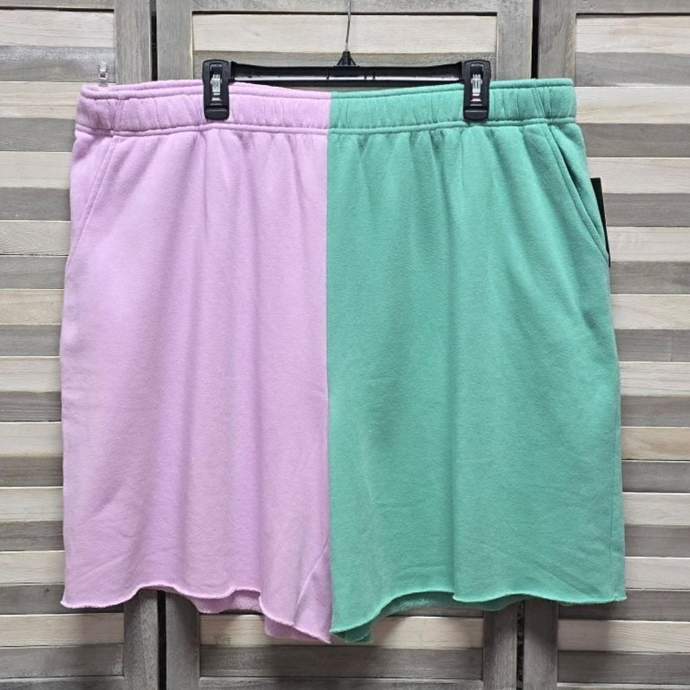 wild fable Two-Tone Lavender Pink and Mint Green Lounge Shorts